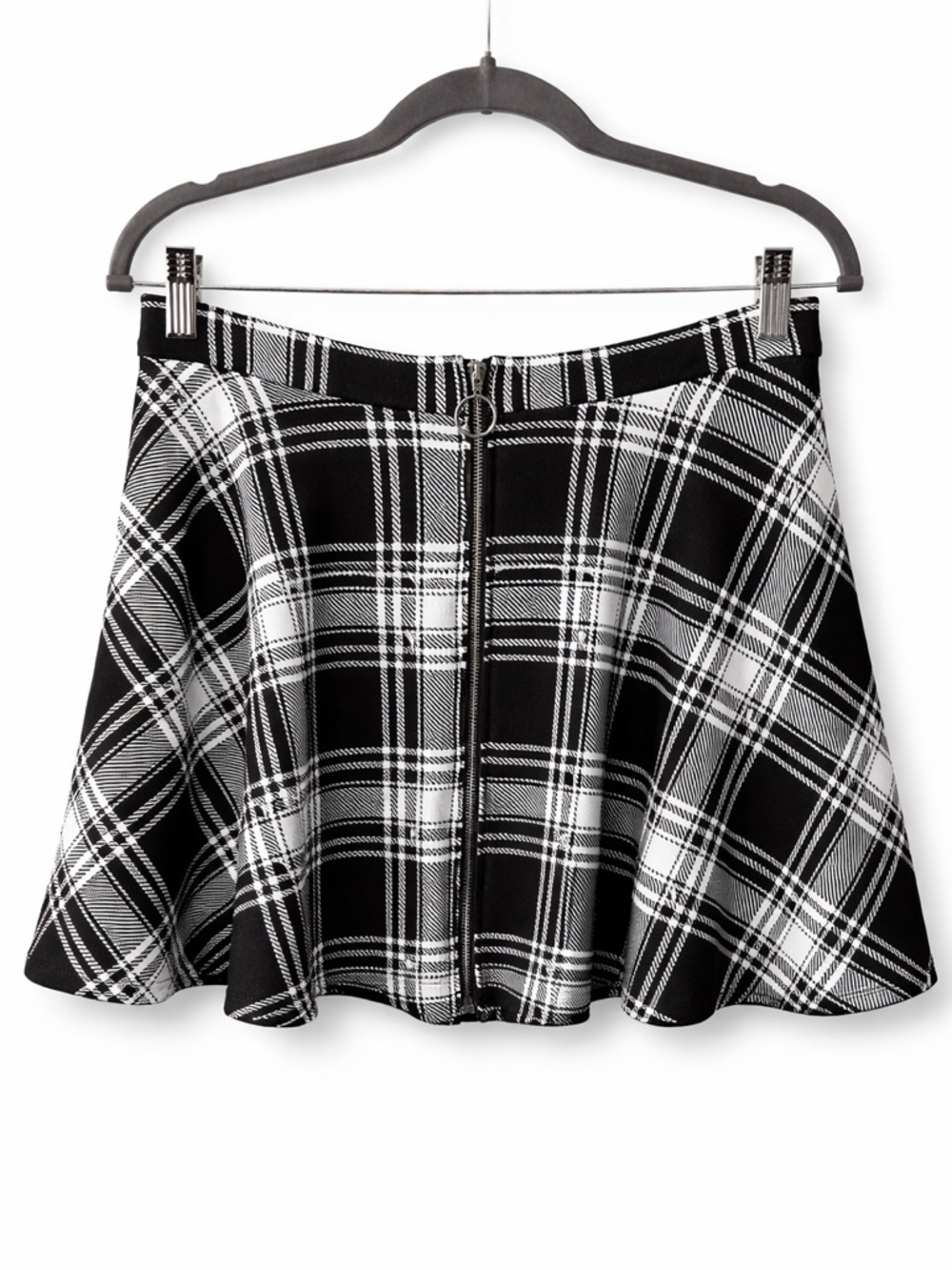 Hot Topic Grunge Plaid Circle Skirt w/ Pockets Y2K Alt Goth Punk Large